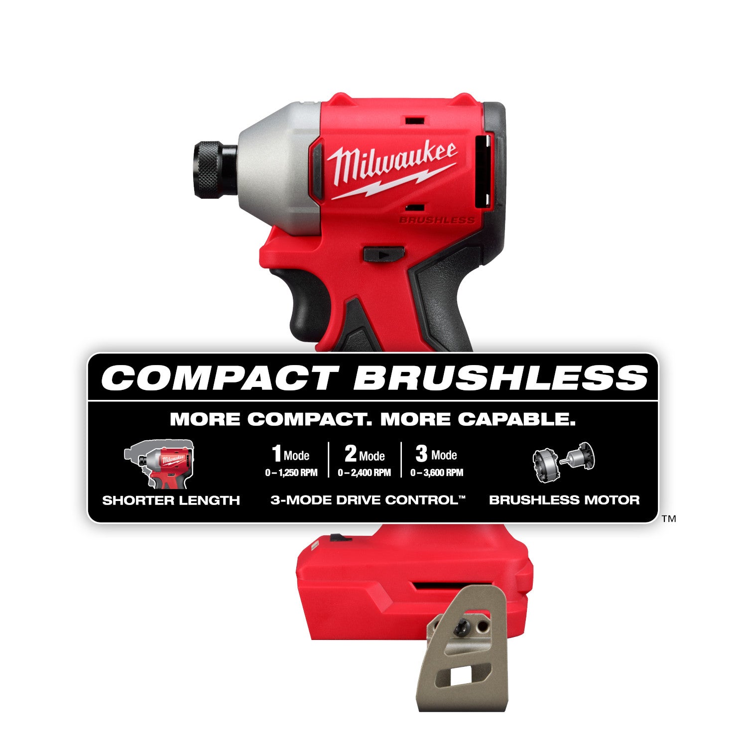 M18 Compact Brushless 1/4" Hex 3-Speed Impact Driver