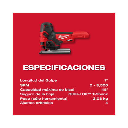 M18 FUEL Barrel Grip Jig Saw (Outil seul)