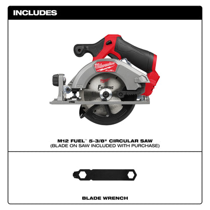 Scie circulaire M12 FUEL 5-3/8