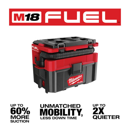M18 FUEL 2.5 Gallon Wet/Dry Vacuum w/ PACKOUT Compatibility