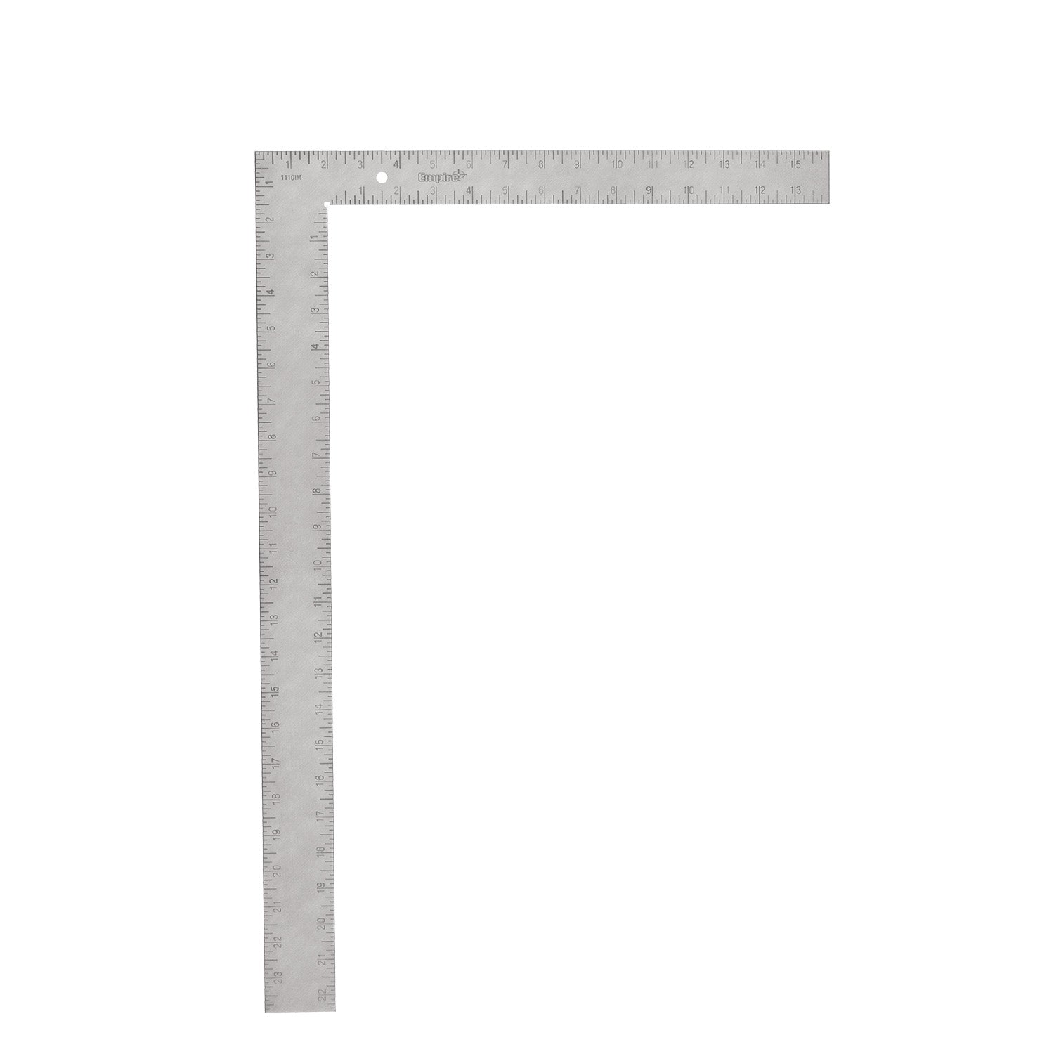 Équerre de métier en acier de 16 po x 24 po avec graduations en pouces et métriques