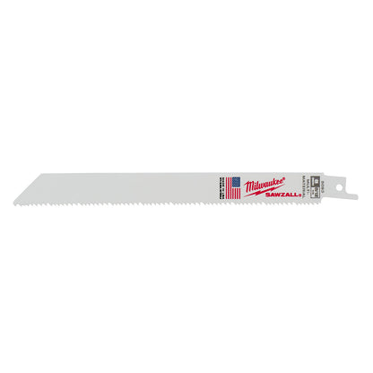 8" 8/12 TPI SAWZALL Blade for Multi-Material (5 PK)