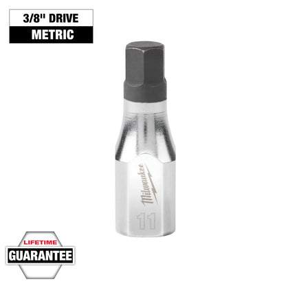 3/8" Drive 11mm Hex Bit Socket