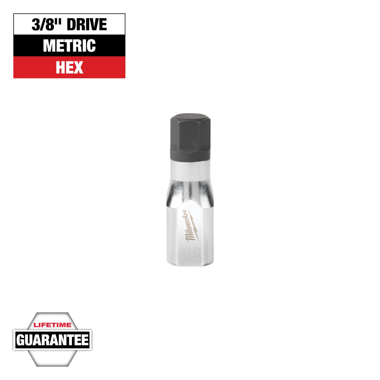 3/8" Drive 13mm Hex Bit Socket