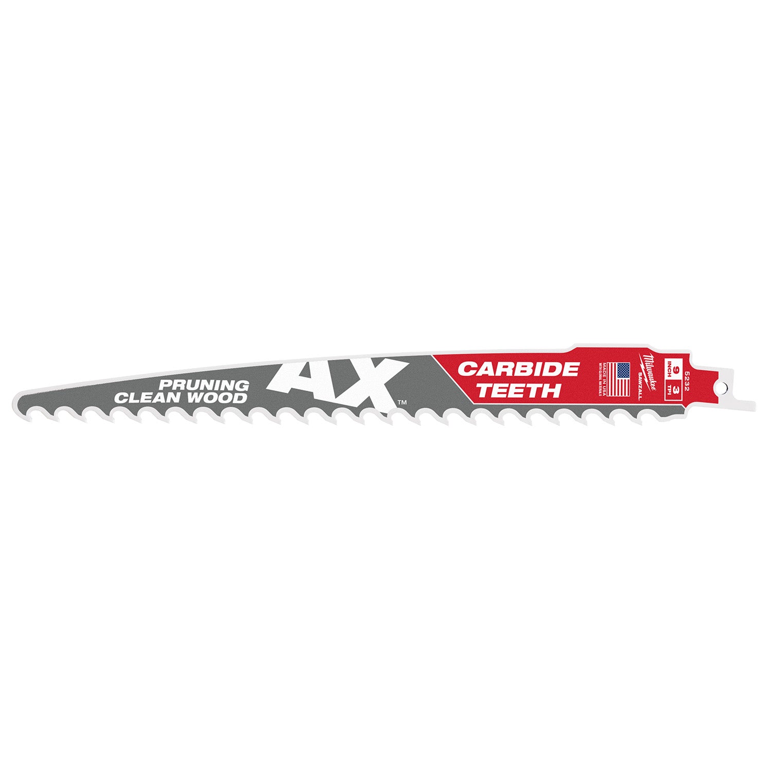 9" 3 TPI AX with Carbide Teeth SAWZALL Blade for Pruning (1 PK)