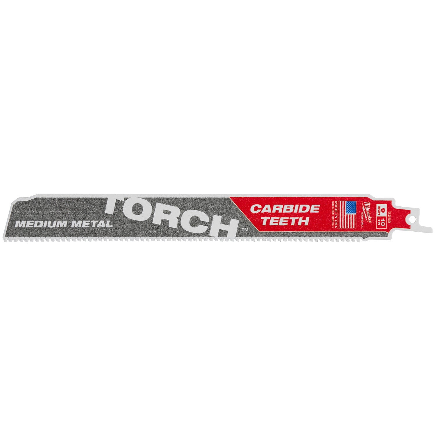 9" 10 TPI TORCH with Carbide Teeth SAWZALL Blade for Conduit and Strut (1 PK)
