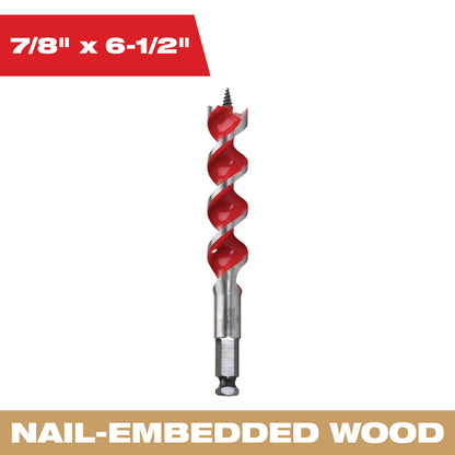 7/8" x 6-1/2" Auger Bit