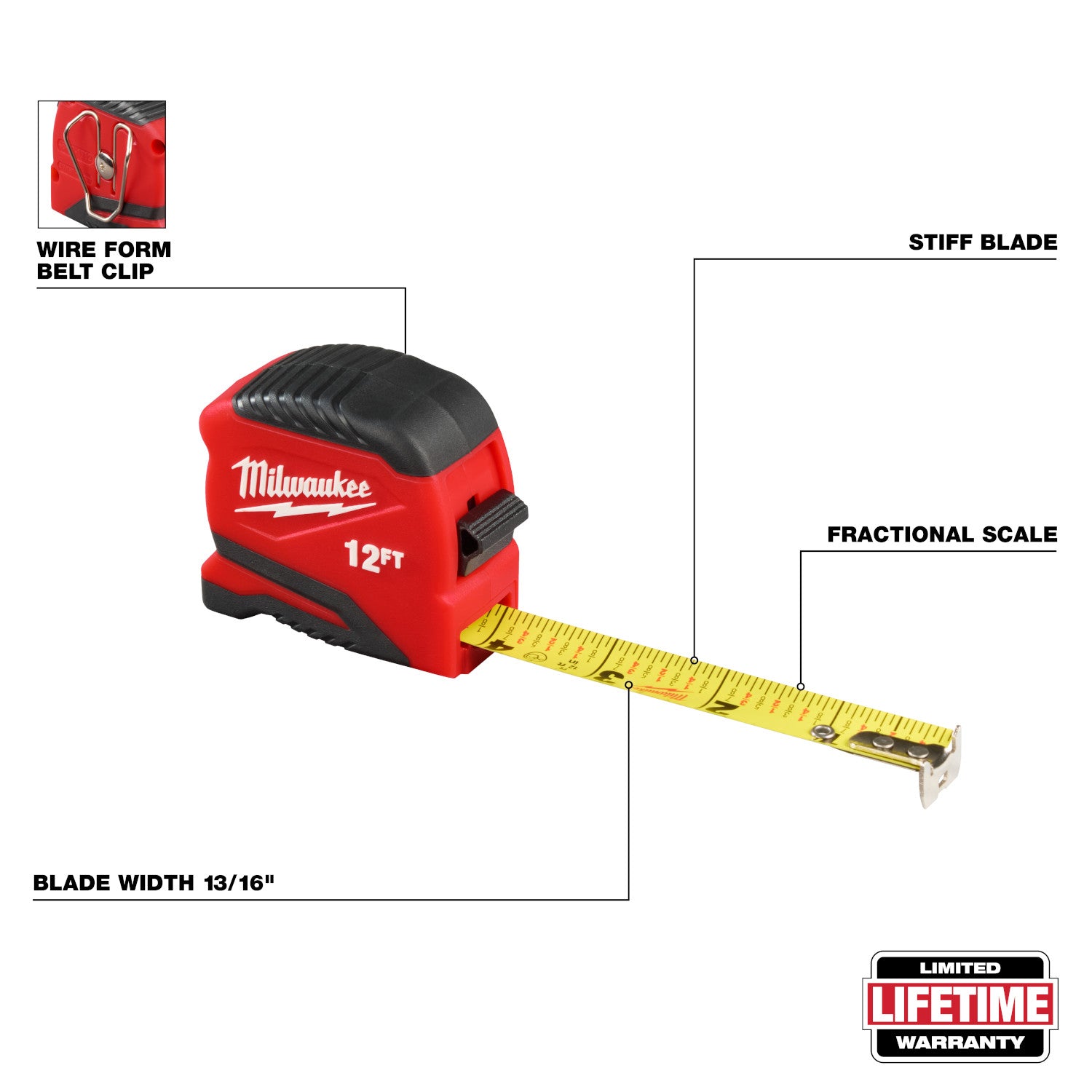 12ft Compact Tape Measure