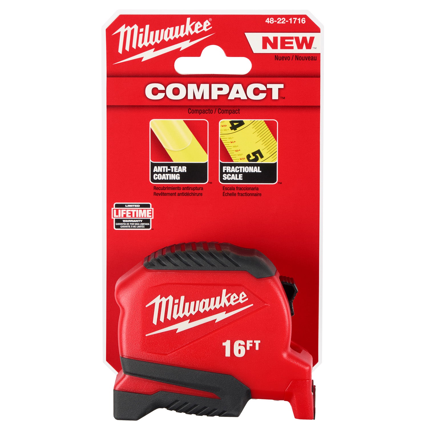 16ft Compact Tape Measure