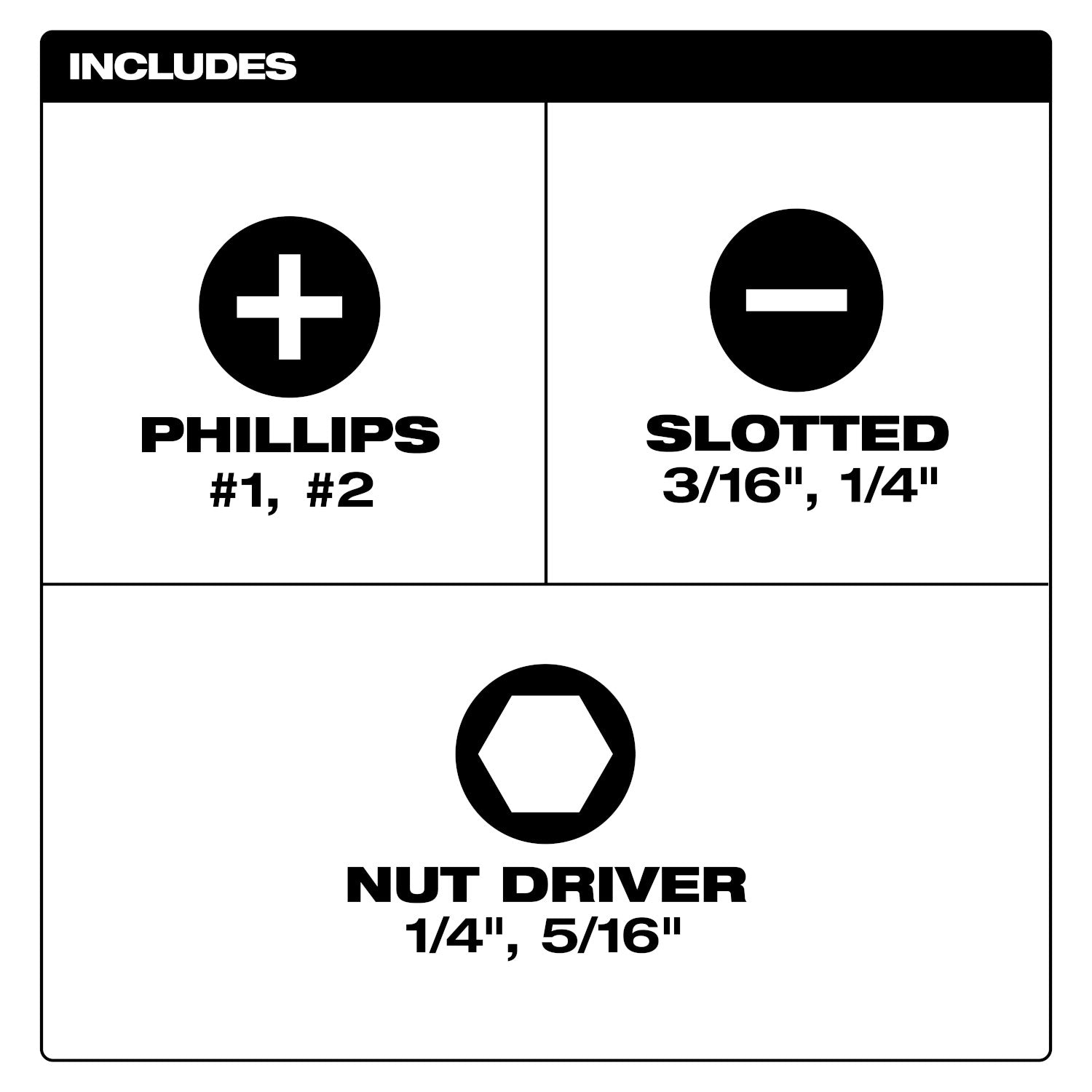 6-IN-1 Stubby Multi-Bit Screwdriver