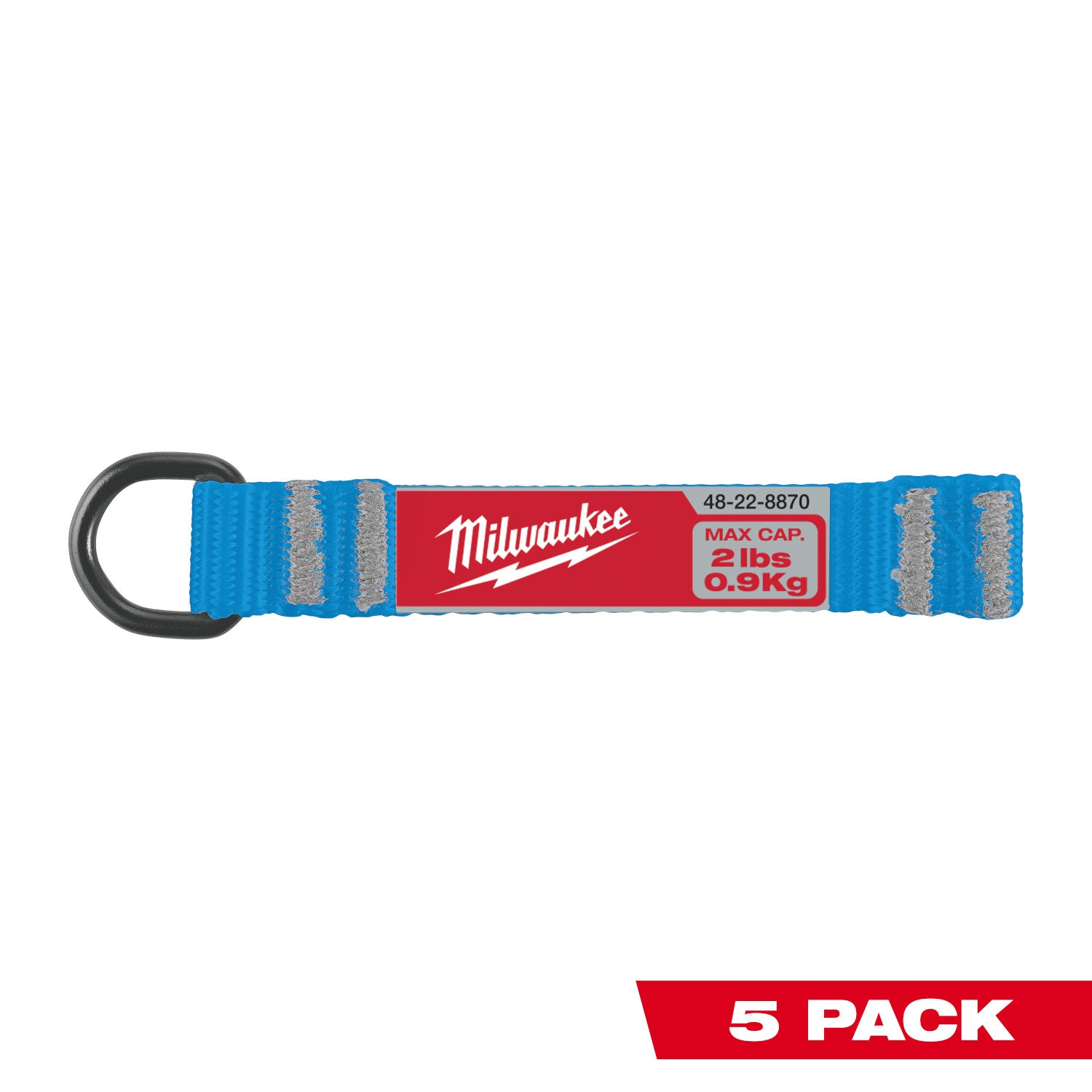 5pc 2lb D-Ring Web Attachment