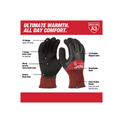 Cut Level 3 Insulated Gloves -L