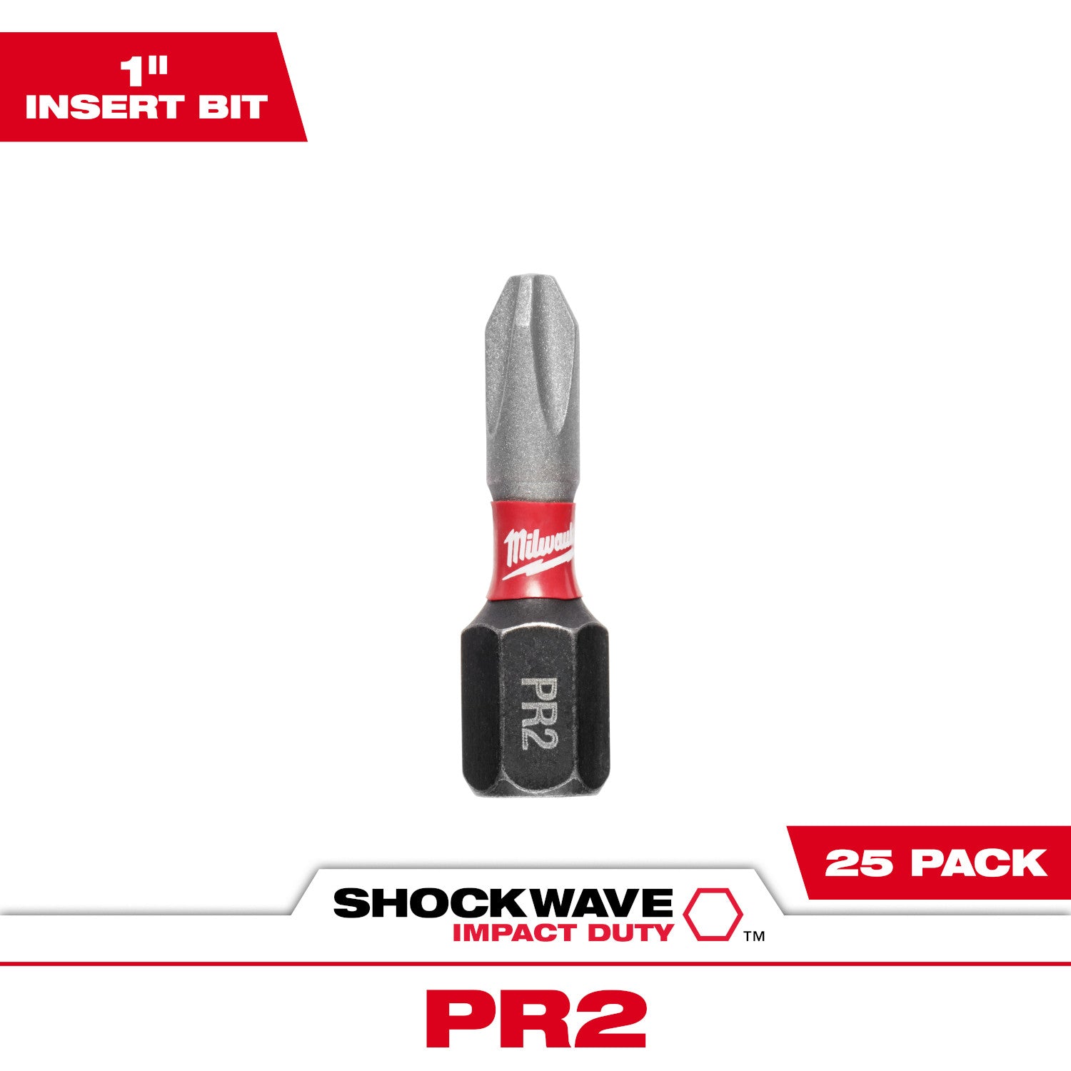 SHOCKWAVE Impact Phillips Reduced #2 Insert Bits (25 PK)