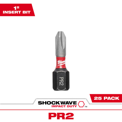 SHOCKWAVE Impact Phillips Reduced #2 Insert Bits (25 PK)