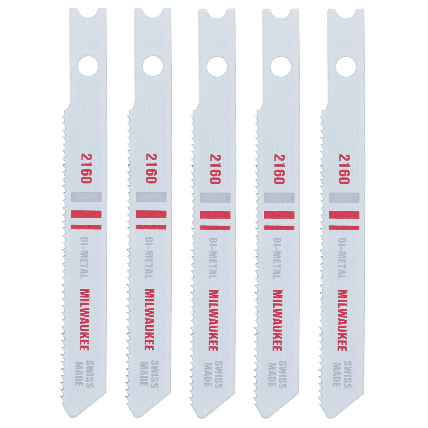 2-3/4" 24TPI U-Shank Metal Cutting Bi-Metal Jig Saw Blades (5 PK)