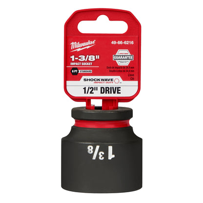 SHOCKWAVE Impact Duty 1/2" Drive 1-3/8" Standard 6 Point Socket