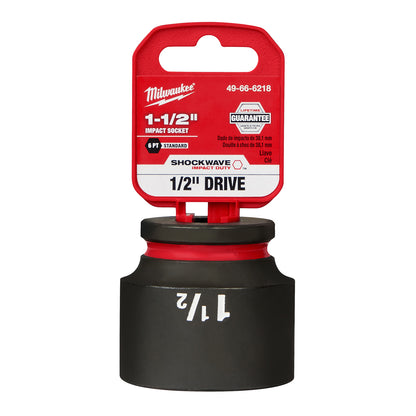 SHOCKWAVE Impact Duty 1/2" Drive 1-1/2" Standard 6 Point Socket