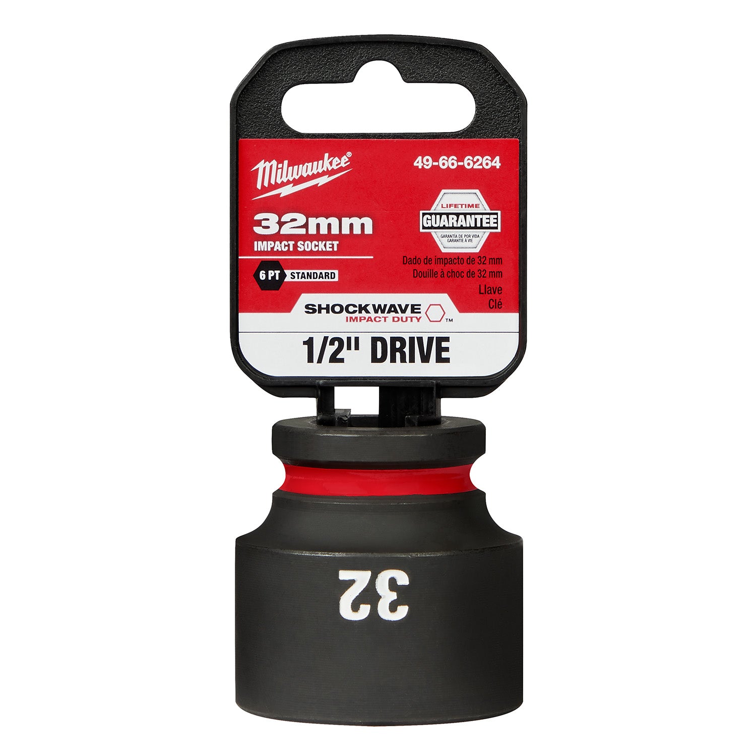 SHOCKWAVE Impact Duty 1/2" Drive 32MM Standard 6 Point Socket