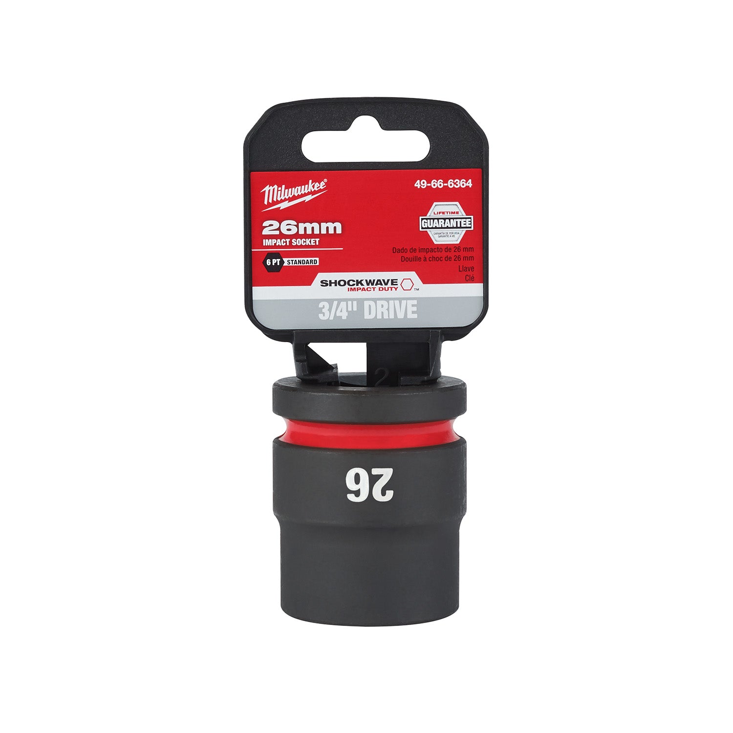 SHOCKWAVE Impact Duty 3/4" Drive 26MM Standard 6 Point Socket