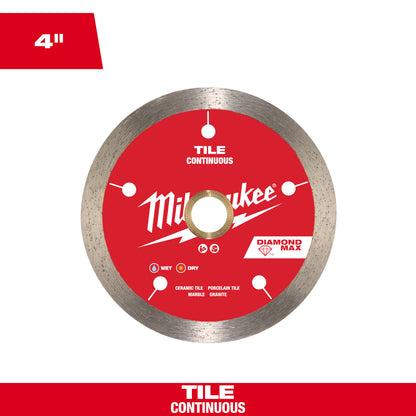 4" DIAMOND MAX Continuous, Tile Diamond Blade