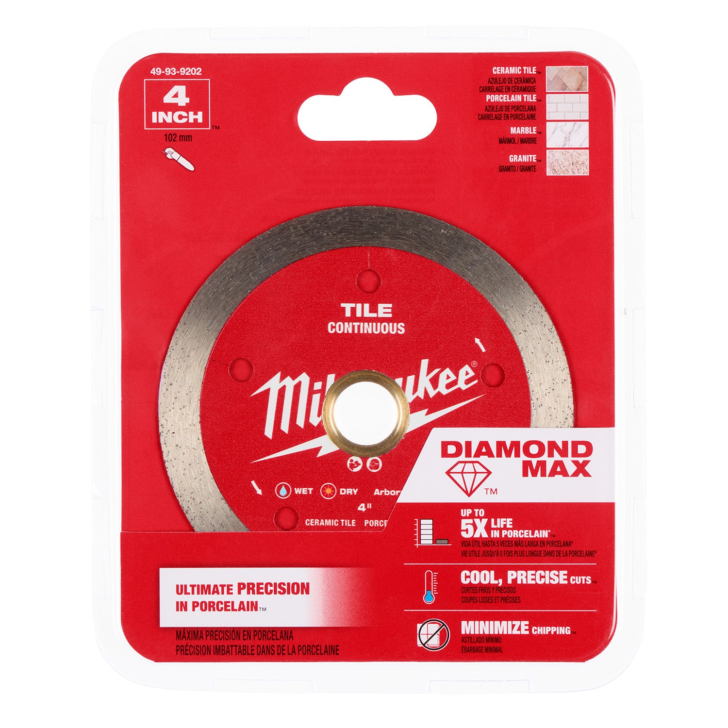 4" DIAMOND MAX Continuous, Tile Diamond Blade