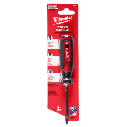 3/16" Cabinet 3" Cushion Grip Screwdriver (USA)