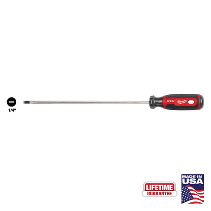 1/4" Cabinet 10" Cushion Grip Screwdriver (USA)