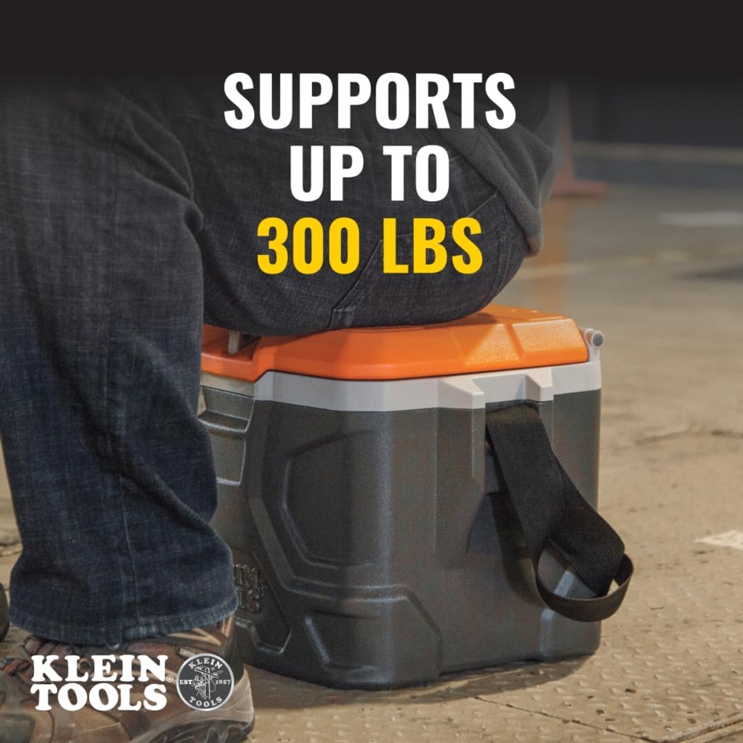 Klein Tools Work Cooler 17-Quart Lunch Box Holds 18 Cans