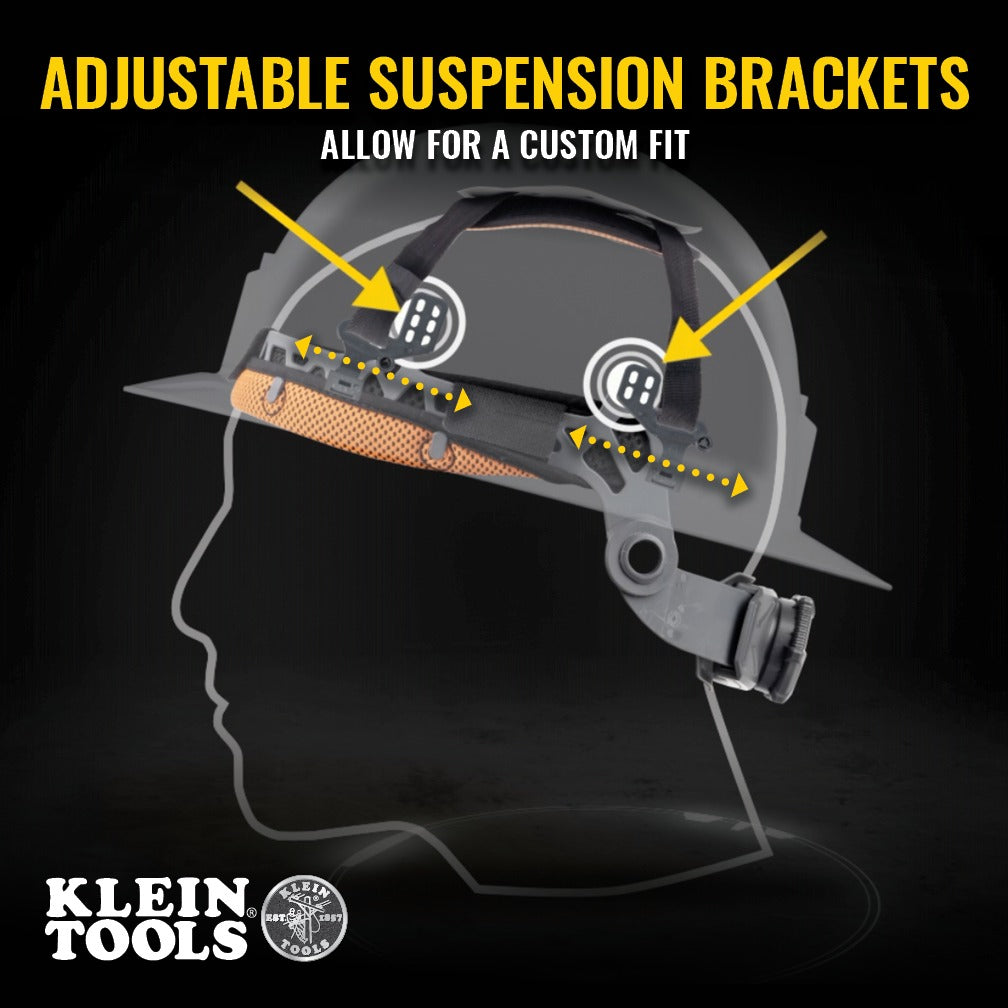 Klein Tools Hard Hat Self Wicking Odor Resistant Sweatband - White