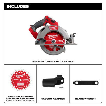 Milwaukee M18 Fuel 7 1/4" Circular Saw Ergonomic Handle - Tool Only