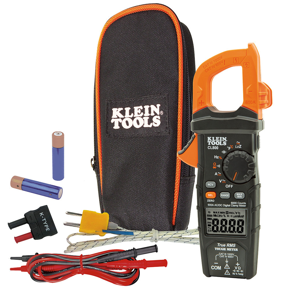 Klein Tools Digital Clamp Meter Auto Ranging TRMS Technology