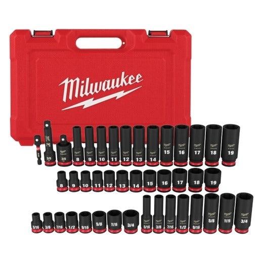 Milwaukee Electric Impact Socket Set - 43 Pcs