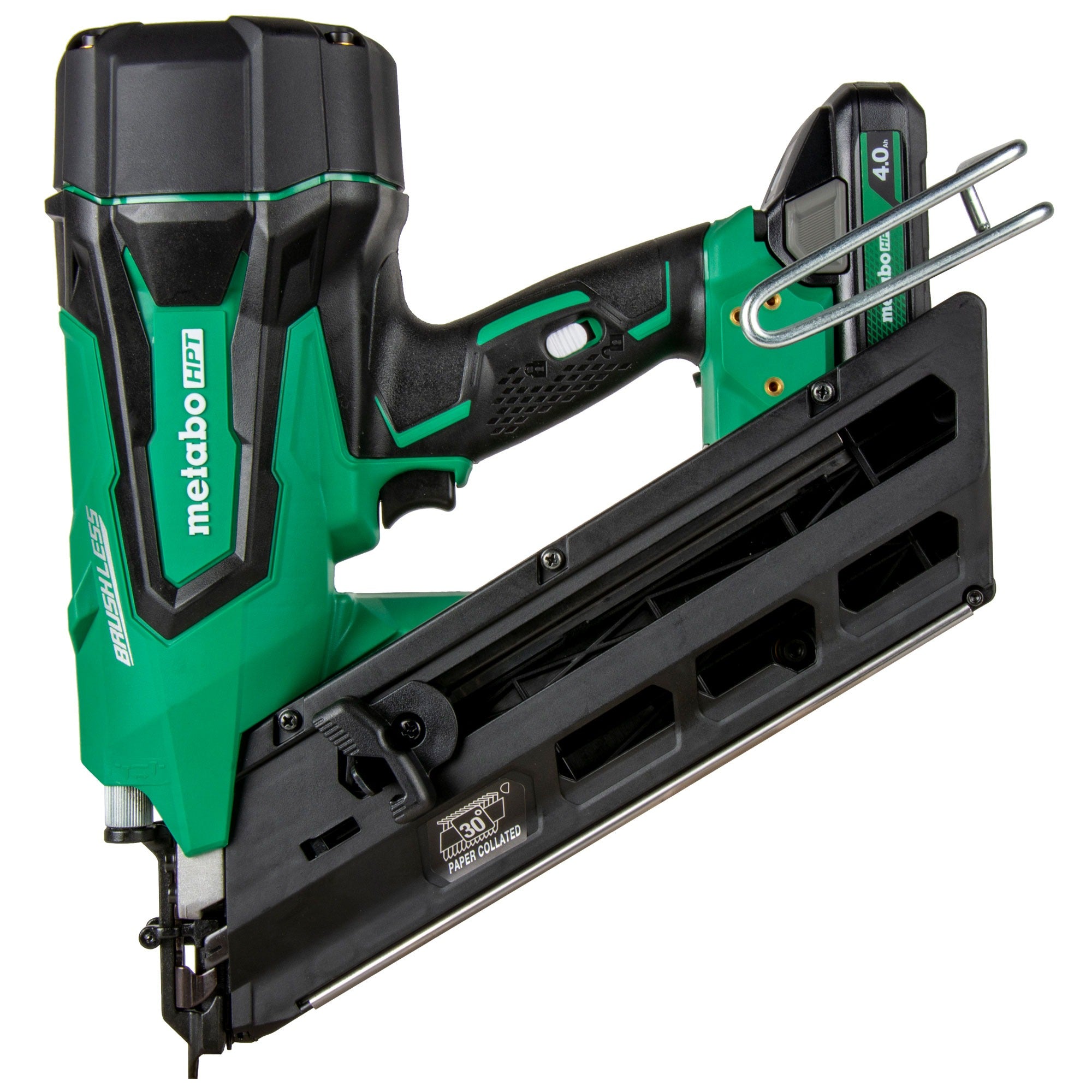 Metabo HPT 18V MultiVolt Cordless 30° Paper Tape Framing Nailer Kit