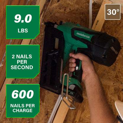 Metabo HPT 18V MultiVolt Cordless 30° Paper Tape Framing Nailer Kit