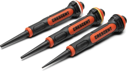 Crescent 3 Piece Set, 5" Gripped Punch