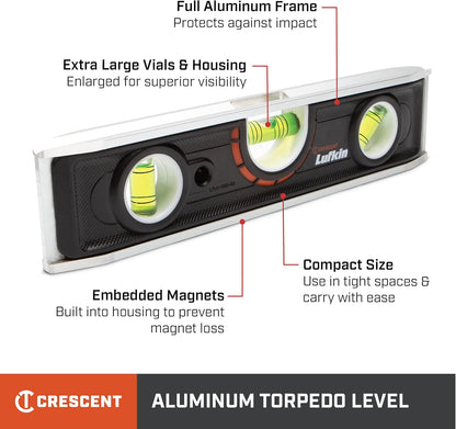 9" Aluminum Torpedo Level
