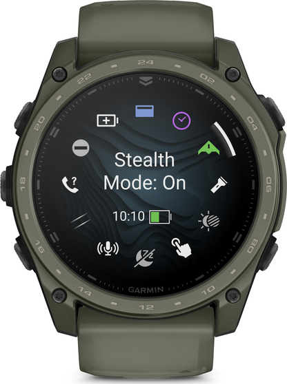 Garmin Tactix 8 – 51 mm Amoled Cerakote Coating Olivegrab