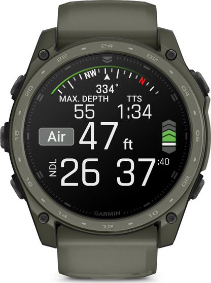 Garmin Tactix 8 – 51 mm Amoled Cerakote Coating Olivegrab