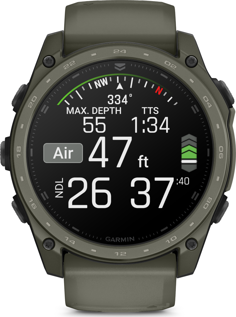Garmin Tactix 8 – 51 mm Amoled Cerakote Coating Olivegrab