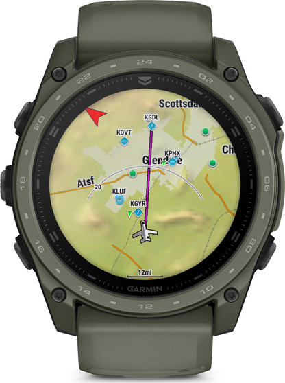 Garmin Tactix 8 – 51 mm Amoled Cerakote Coating Olivegrab