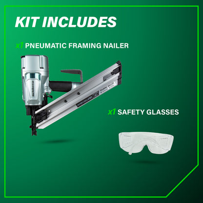 Metabo HPT 2" to 3-1/4" Pneumatic Framing Nailer