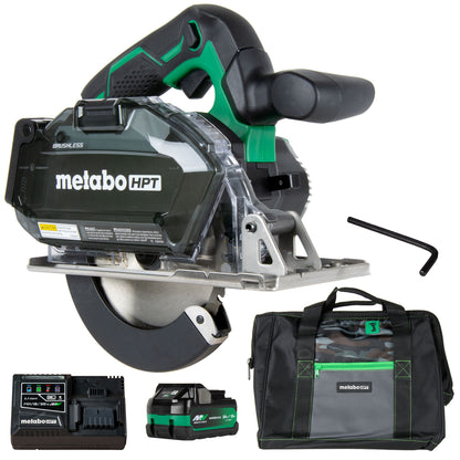 Metabo HPT 18V MultiVolt 5 3/8" Cordless Circular Saw Kit with 2 Batteries Charger & Bag