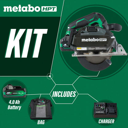 Metabo HPT 18V MultiVolt 5 3/8" Cordless Circular Saw Kit with 2 Batteries Charger & Bag