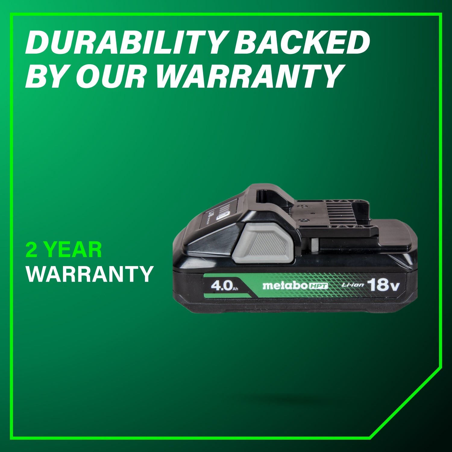 Metabo HPT 18V 4.0Ah Lithium Ion Battery - 4 Stage Fuel Gauge