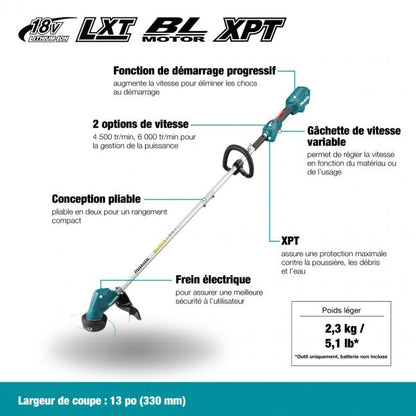 Makita 18V LXT Brushless Blower & Line Trimmer 2 Pc Combo Kit