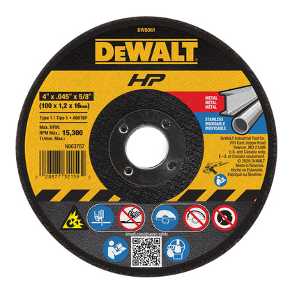 Dewalt 4X.045X5/8 Cutoff Wheel