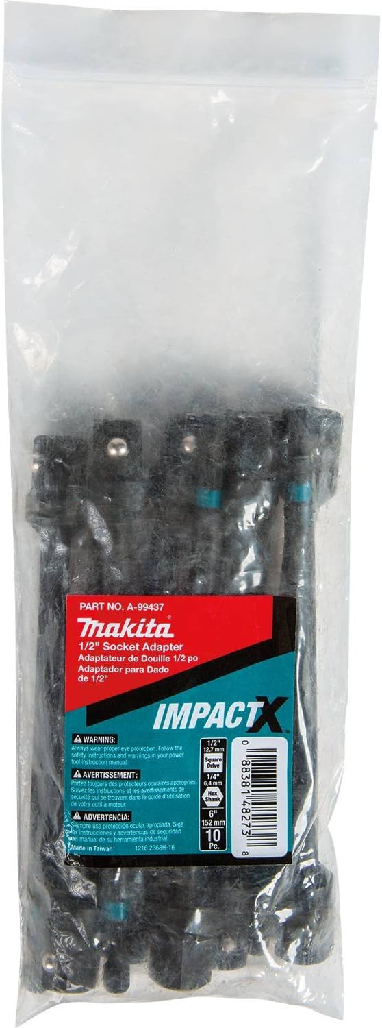 Makita Impactx  12" x 6" Socker Adapter - 10 Pack - Bulk