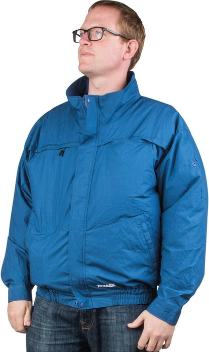 Makita 18V LXT Lithium-Ion Cordless Cotton Fan Jacket - Small - Blue