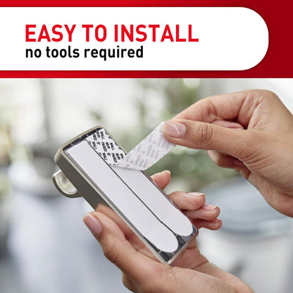 Command 10 Lb Curtain Rod Hooks 2 Hangers & 4 Command Strips - Satin Nickel