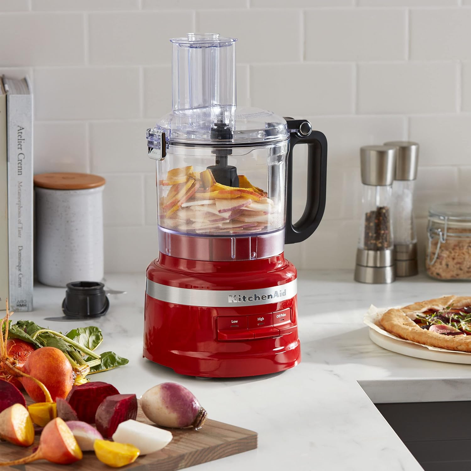KitchenAid 7 Cup Food Processor - Empire Red